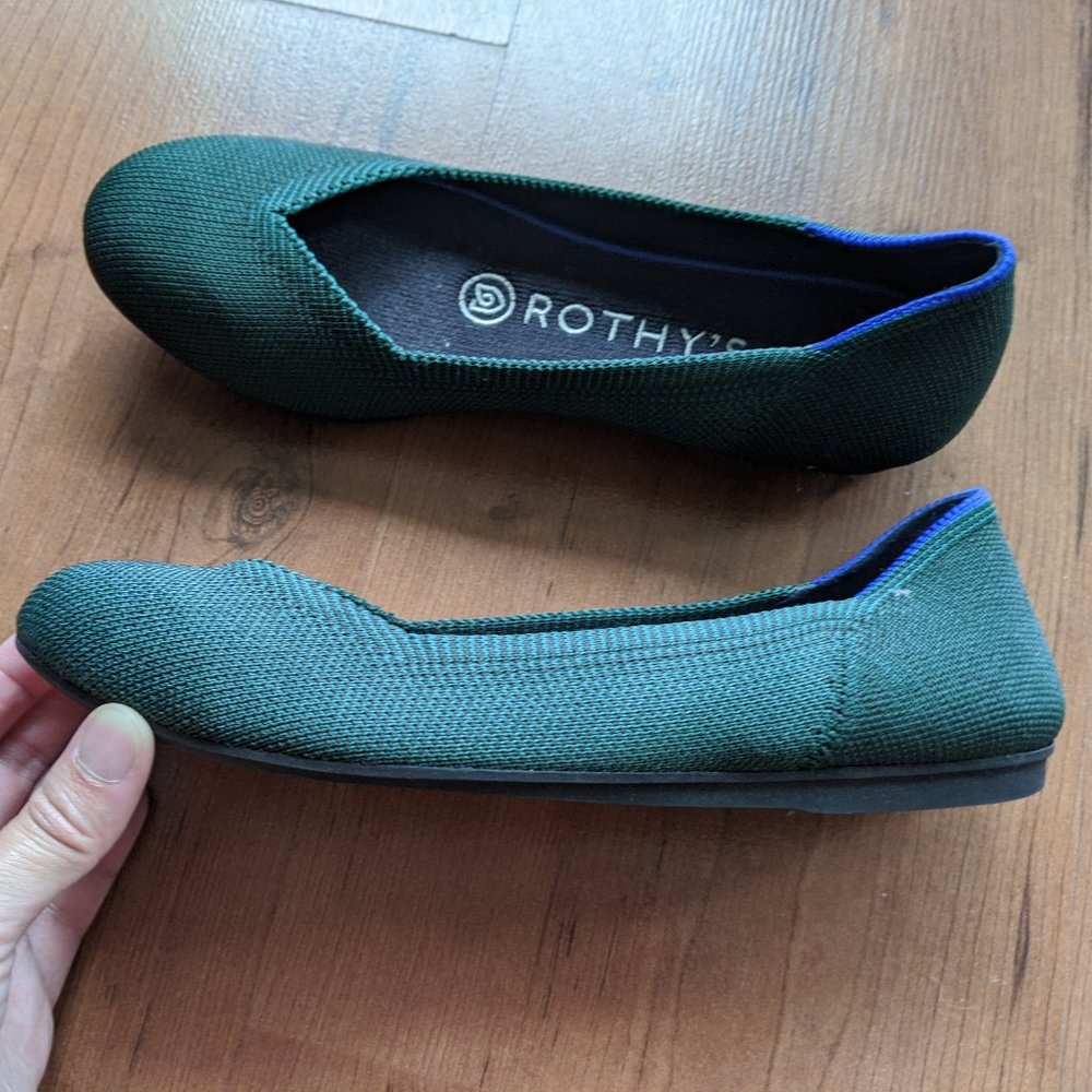 ROTHY’S Retired Emerald Green The Flat Slip On
